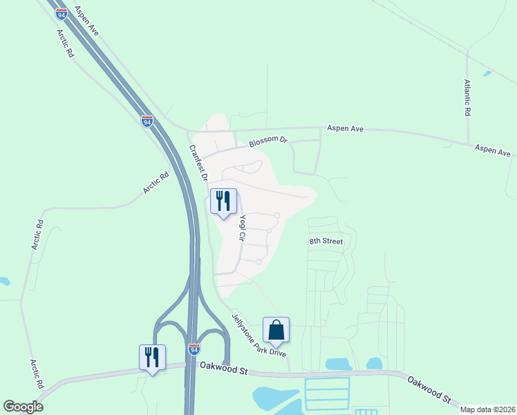 map of restaurants, bars, coffee shops, grocery stores, and more near 615 Sandy Beach Court in Warrens