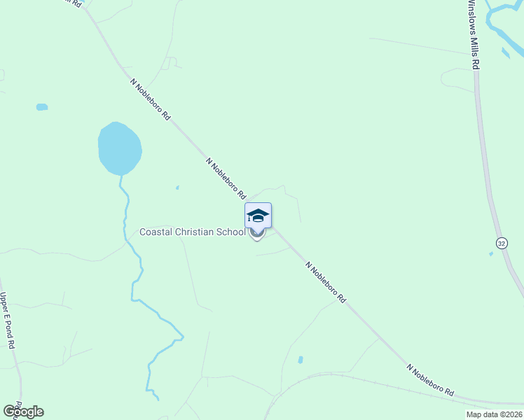 map of restaurants, bars, coffee shops, grocery stores, and more near 615 North Nobleboro Road in Waldoboro