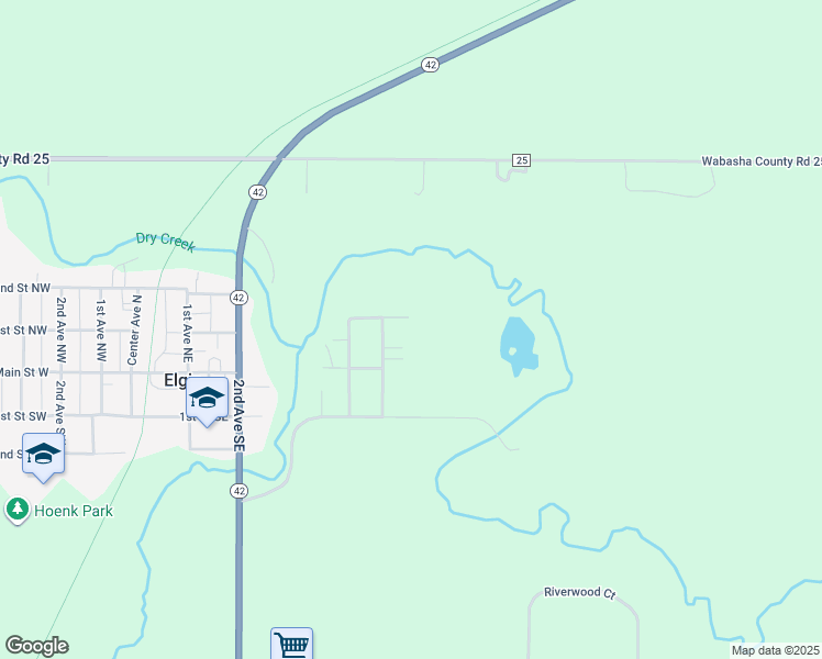 map of restaurants, bars, coffee shops, grocery stores, and more near 515 Whitewater Way in Elgin