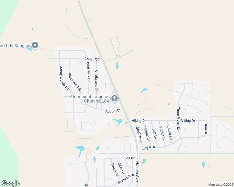 map of restaurants, bars, coffee shops, grocery stores, and more near 4730-4894 Haines Avenue in Rapid City