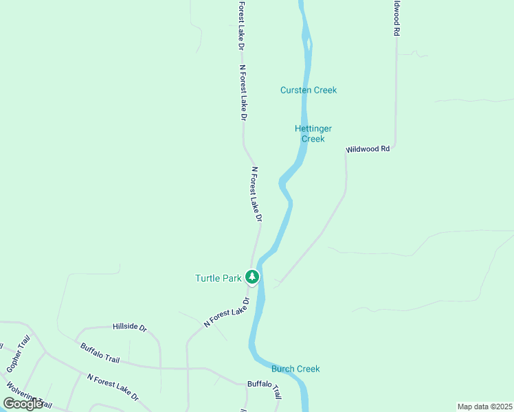 map of restaurants, bars, coffee shops, grocery stores, and more near 1766 North Forest Lake Drive in Alger