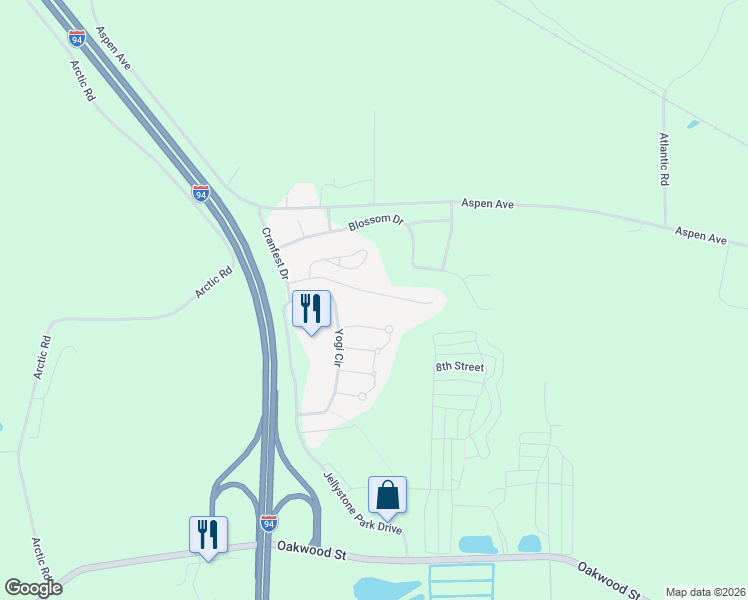 map of restaurants, bars, coffee shops, grocery stores, and more near 615 Sandy Beach Court in Warrens
