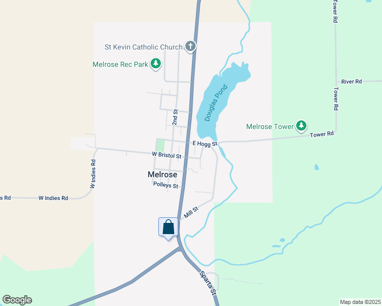map of restaurants, bars, coffee shops, grocery stores, and more near 216 North Washington Street in Melrose