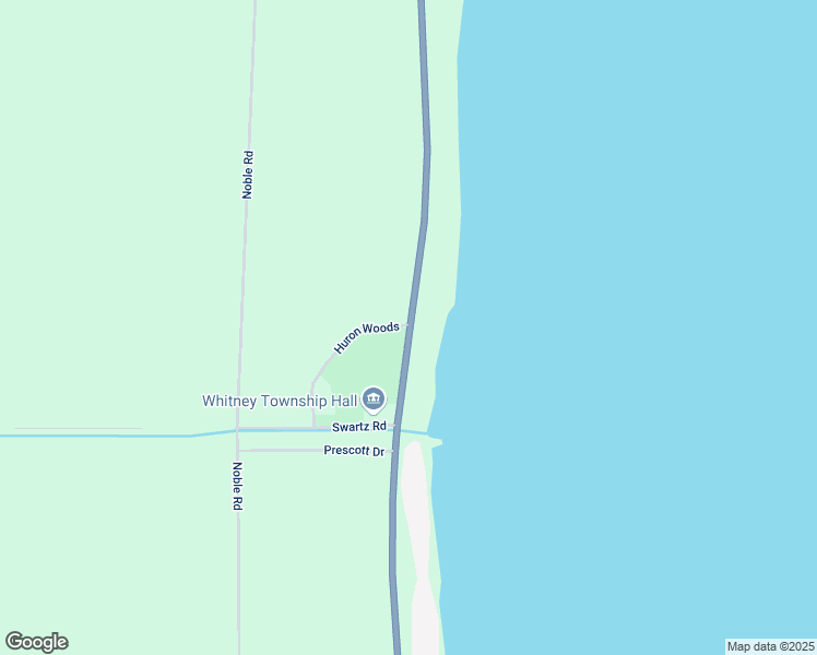 map of restaurants, bars, coffee shops, grocery stores, and more near 5898 Huron Woods in Tawas City