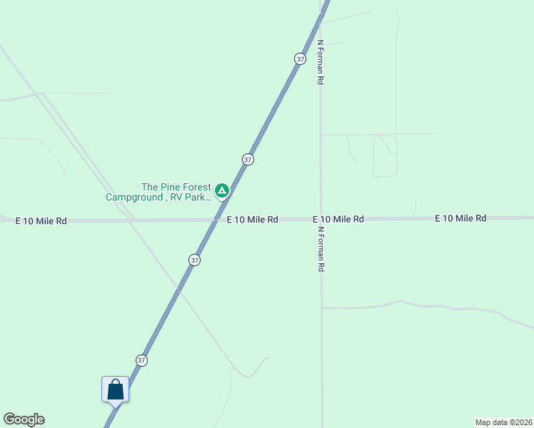 map of restaurants, bars, coffee shops, grocery stores, and more near 458-464 East 10 Mile Road in Irons