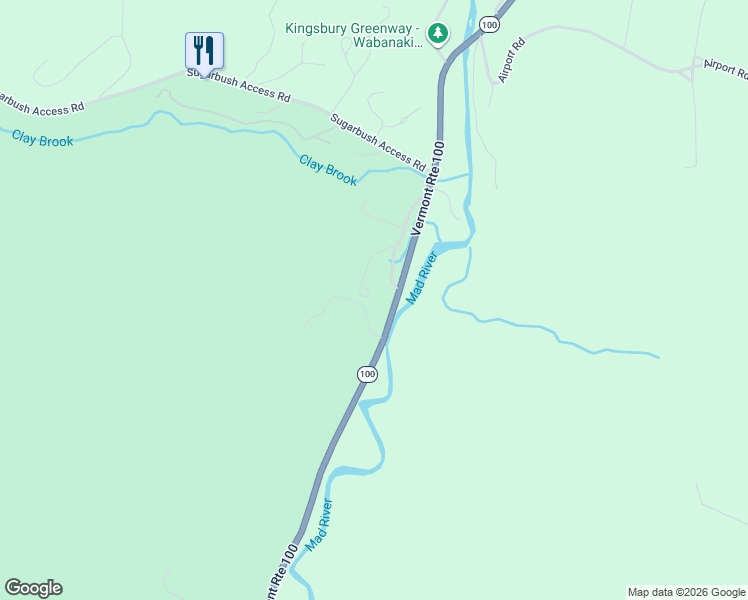 map of restaurants, bars, coffee shops, grocery stores, and more near 166 Huckleberry Lane in Warren