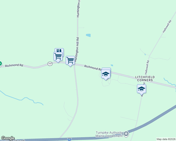 map of restaurants, bars, coffee shops, grocery stores, and more near 551 Richmond Road in Litchfield