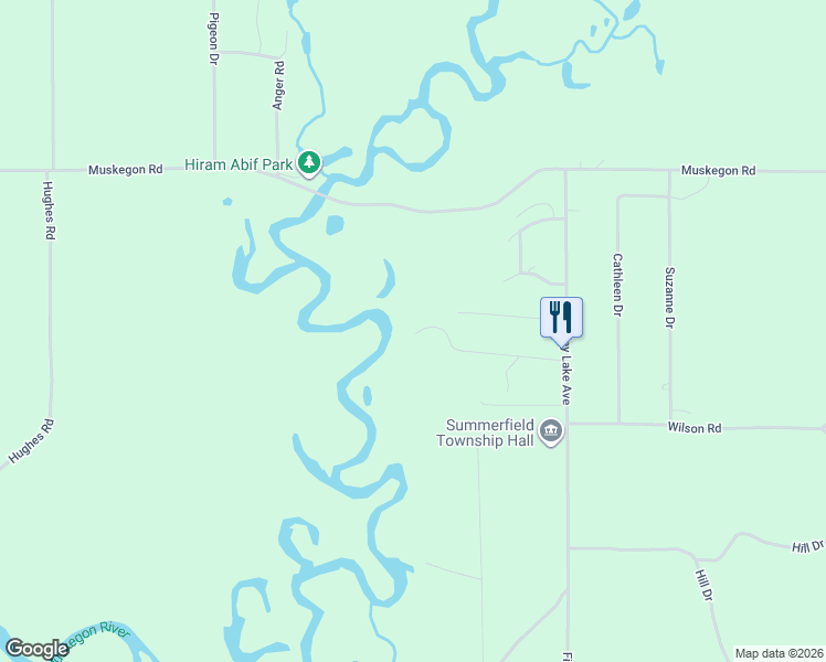 map of restaurants, bars, coffee shops, grocery stores, and more near River Drive in Harrison
