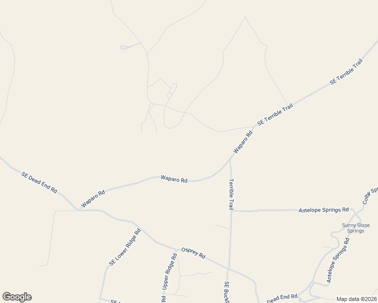 map of restaurants, bars, coffee shops, grocery stores, and more near 20387 Southeast Pony Springs Road in Prineville