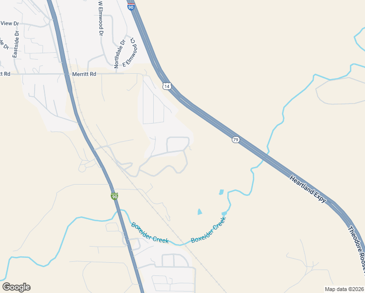 map of restaurants, bars, coffee shops, grocery stores, and more near 4726 Everest Road in Rapid City