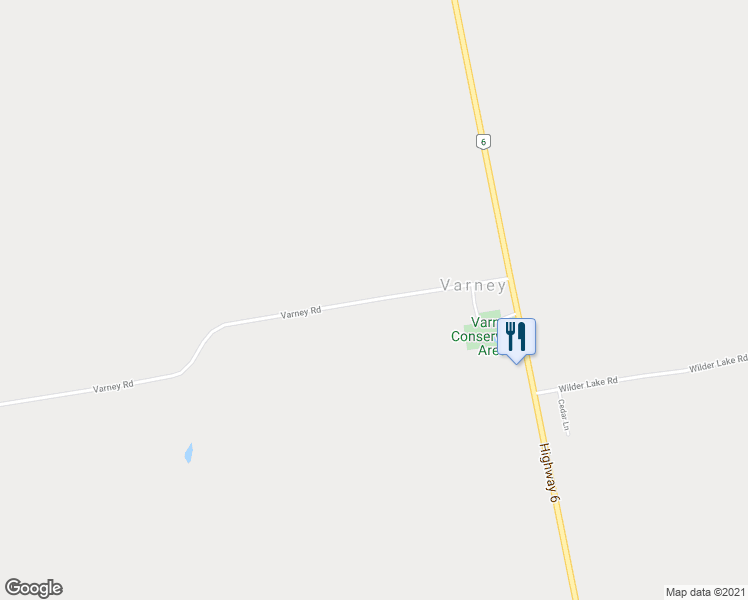 map of restaurants, bars, coffee shops, grocery stores, and more near 262700-262998 Varney Road in Grey County