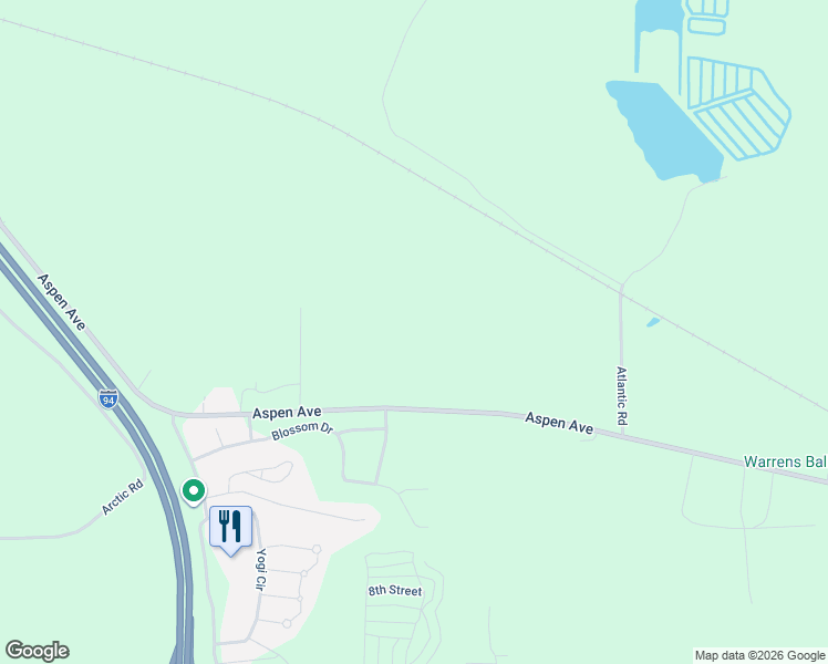 map of restaurants, bars, coffee shops, grocery stores, and more near 23538 Aspen Avenue in Warrens