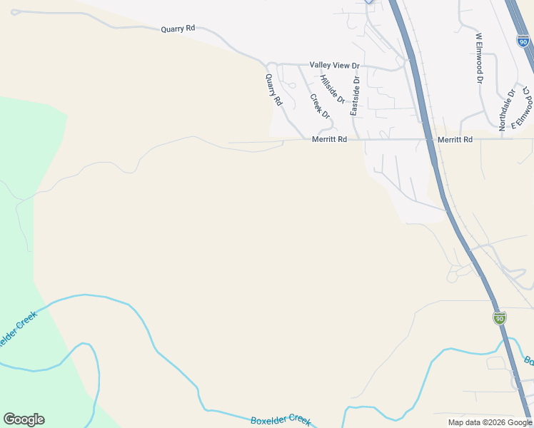 map of restaurants, bars, coffee shops, grocery stores, and more near 5966 Merritt Road in Black Hawk