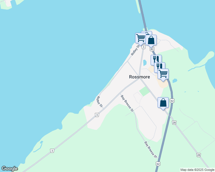 map of restaurants, bars, coffee shops, grocery stores, and more near 88 Ridley Street in Belleville