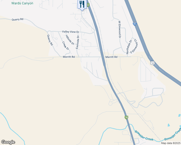 map of restaurants, bars, coffee shops, grocery stores, and more near Cimarron in Rapid City