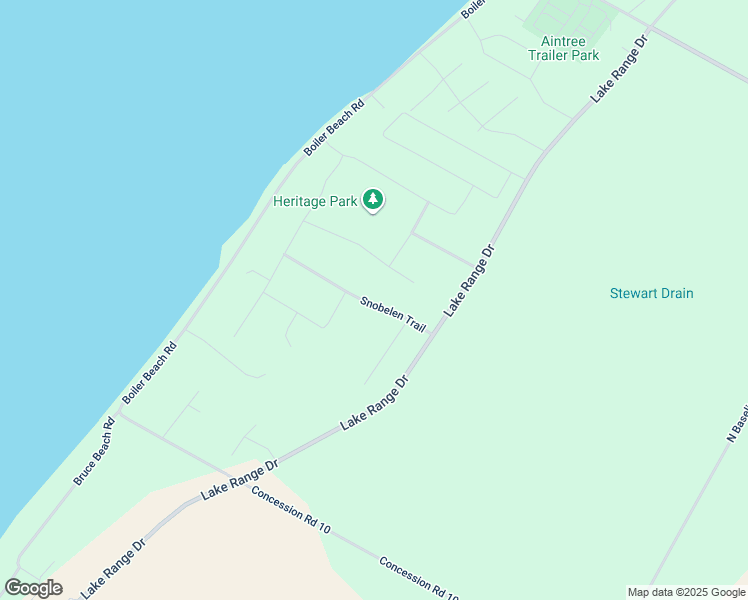 map of restaurants, bars, coffee shops, grocery stores, and more near 24 Snobelen Trail in Kincardine