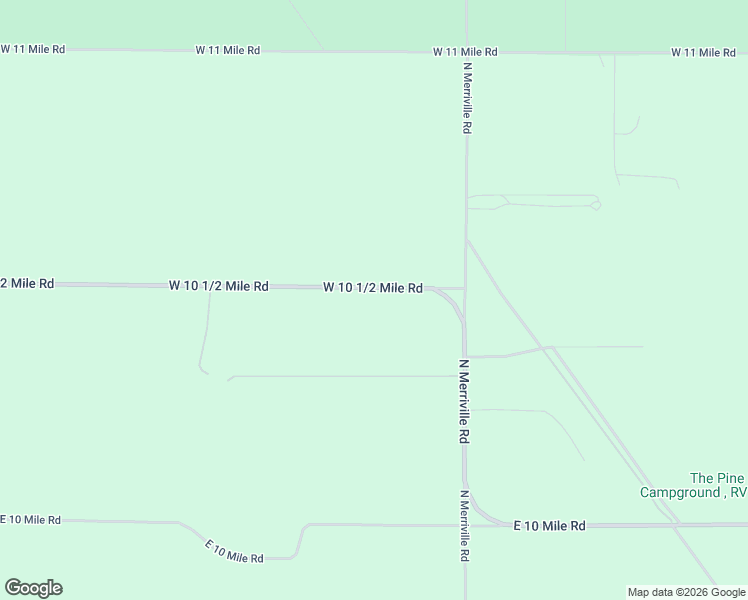 map of restaurants, bars, coffee shops, grocery stores, and more near 1137 West 10 1/2 Mile Road in Irons