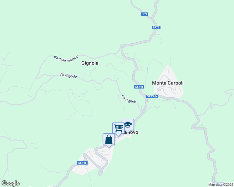 map of restaurants, bars, coffee shops, grocery stores, and more near 7 Via Gignola in Provincia di Massa e Carrara