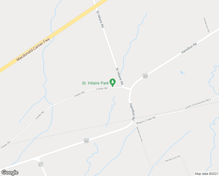 map of restaurants, bars, coffee shops, grocery stores, and more near 565 Lester Road in Quinte West
