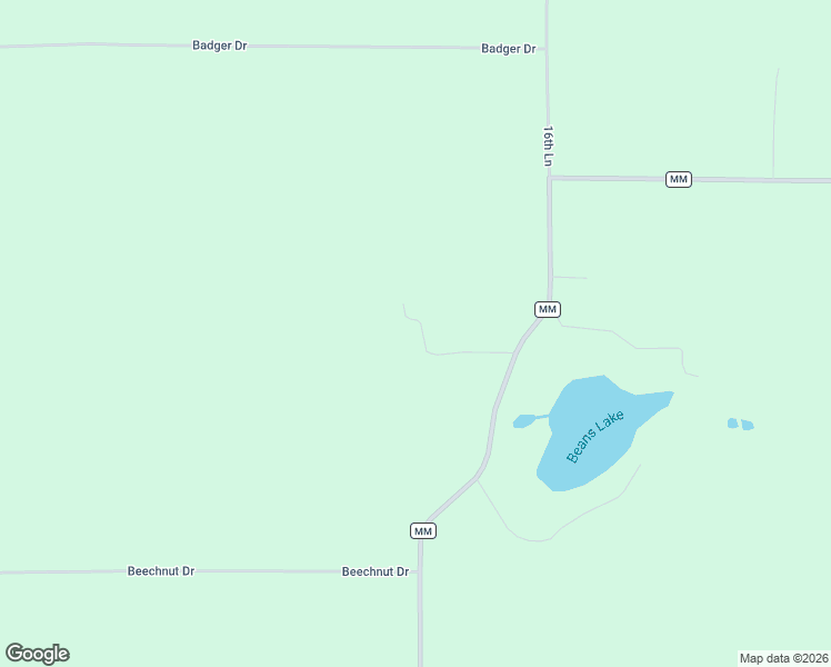 map of restaurants, bars, coffee shops, grocery stores, and more near N4463 County Road MM in Wautoma