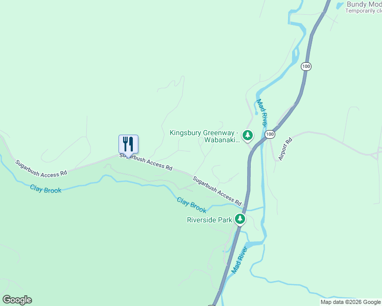 map of restaurants, bars, coffee shops, grocery stores, and more near 128 Upper Pines Rd in Warren