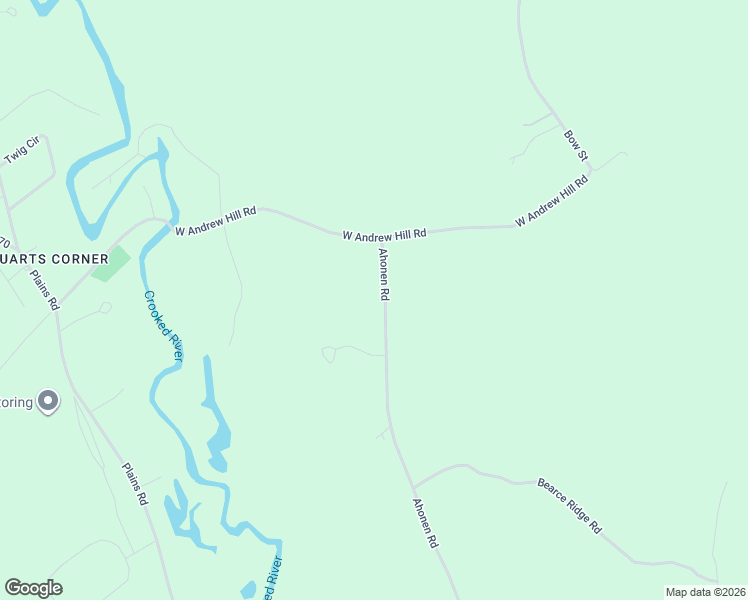 map of restaurants, bars, coffee shops, grocery stores, and more near 43 Ahonen Road in Otisfield