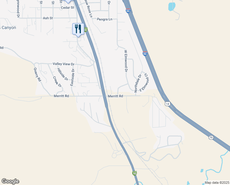 map of restaurants, bars, coffee shops, grocery stores, and more near 4924 Saratoga Drive in Black Hawk