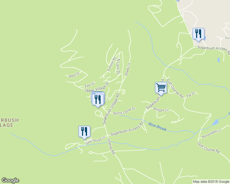 map of restaurants, bars, coffee shops, grocery stores, and more near 2 Castlerock Road in Warren