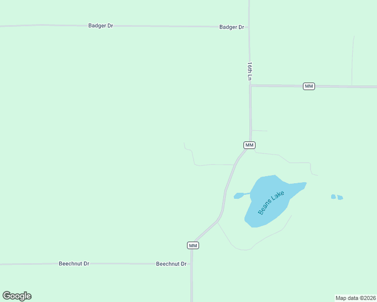map of restaurants, bars, coffee shops, grocery stores, and more near N4463 County Road MM in Wautoma