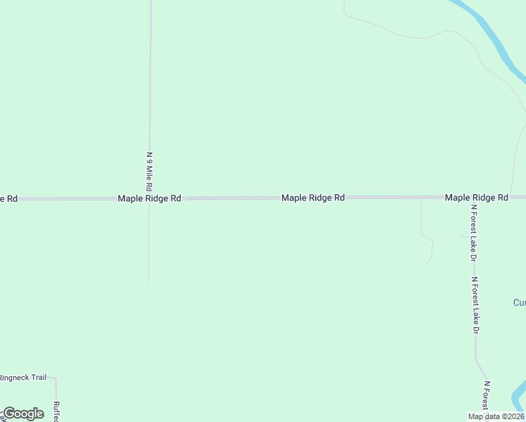 map of restaurants, bars, coffee shops, grocery stores, and more near 6263 Maple Ridge Road in Alger