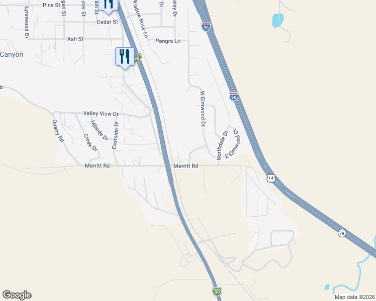 map of restaurants, bars, coffee shops, grocery stores, and more near 4924 Saratoga Drive in Black Hawk