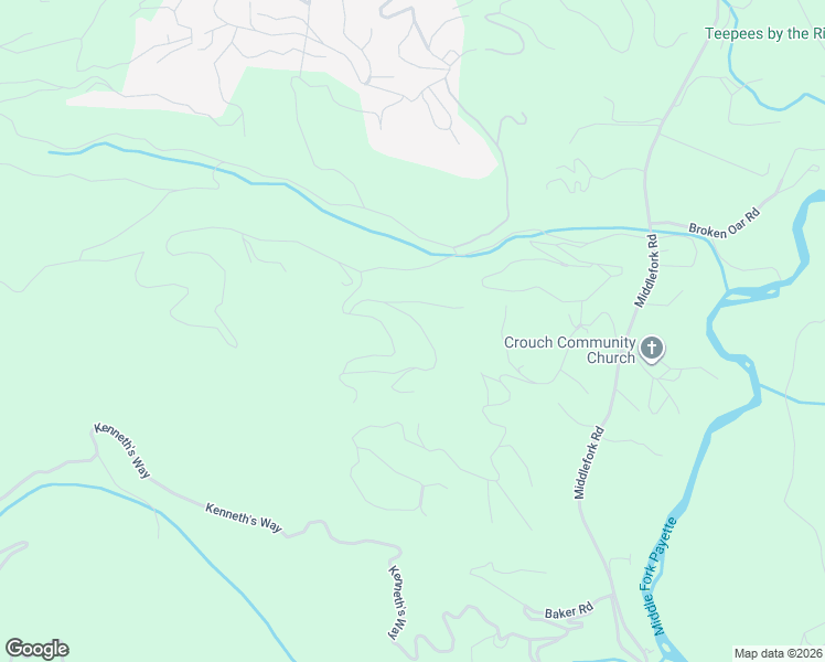 map of restaurants, bars, coffee shops, grocery stores, and more near 5 Ranch Road in Garden Valley