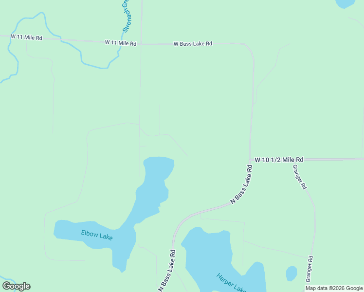 map of restaurants, bars, coffee shops, grocery stores, and more near 10039 North Elbow Lake Road in Irons
