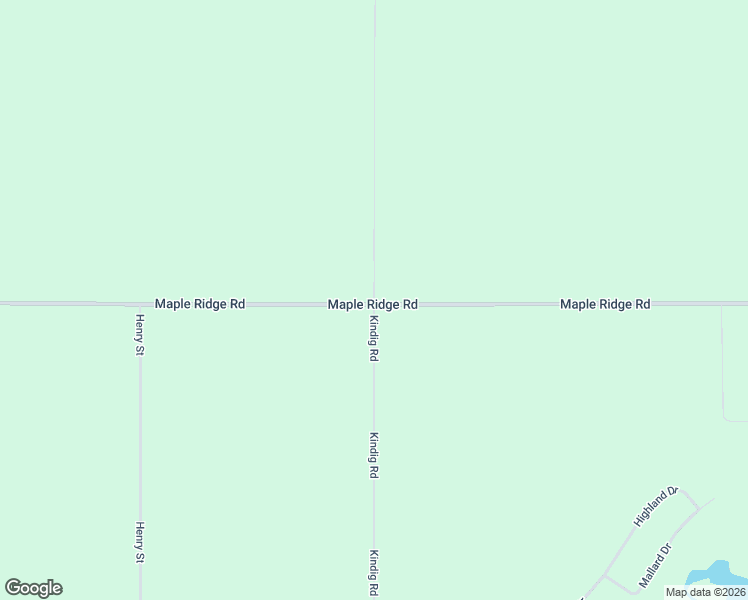 map of restaurants, bars, coffee shops, grocery stores, and more near 2000 Kindig Road in Alger