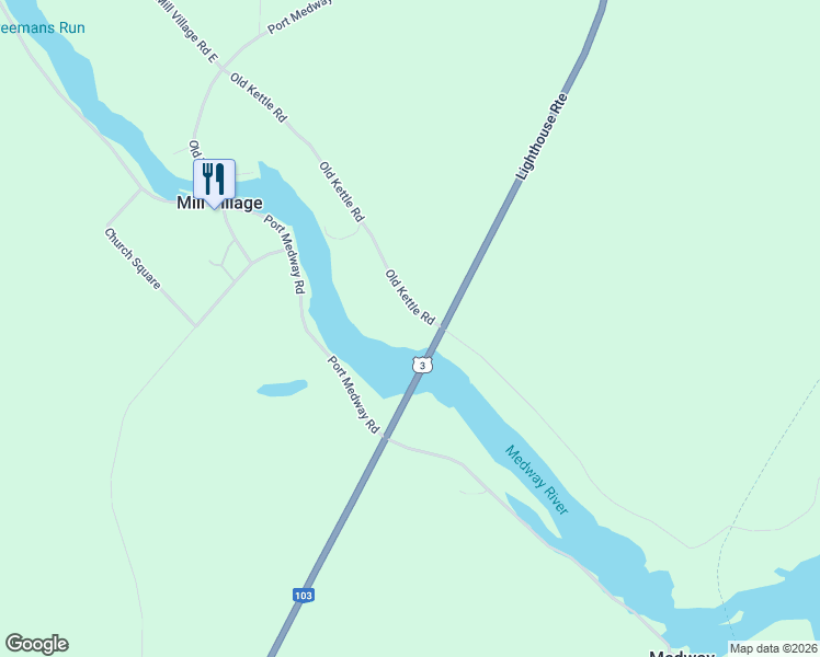 map of restaurants, bars, coffee shops, grocery stores, and more near 186 Old Kettle Road in Queens