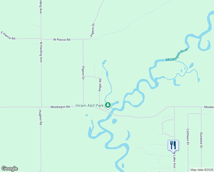 map of restaurants, bars, coffee shops, grocery stores, and more near Anger Road in Harrison