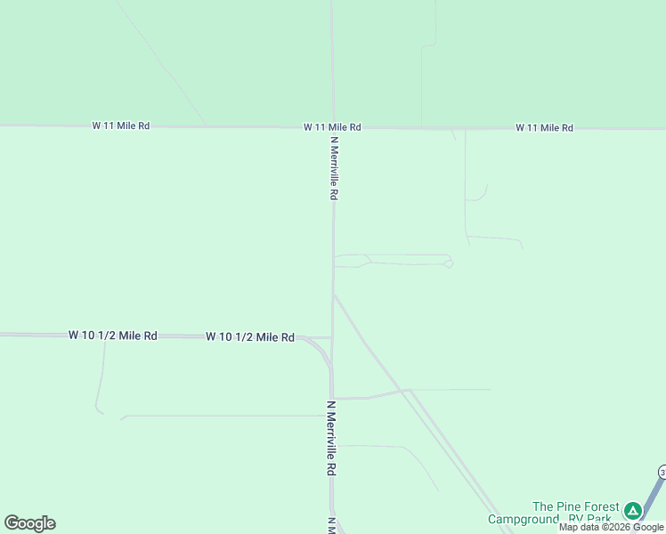 map of restaurants, bars, coffee shops, grocery stores, and more near North Merriville Road in Irons