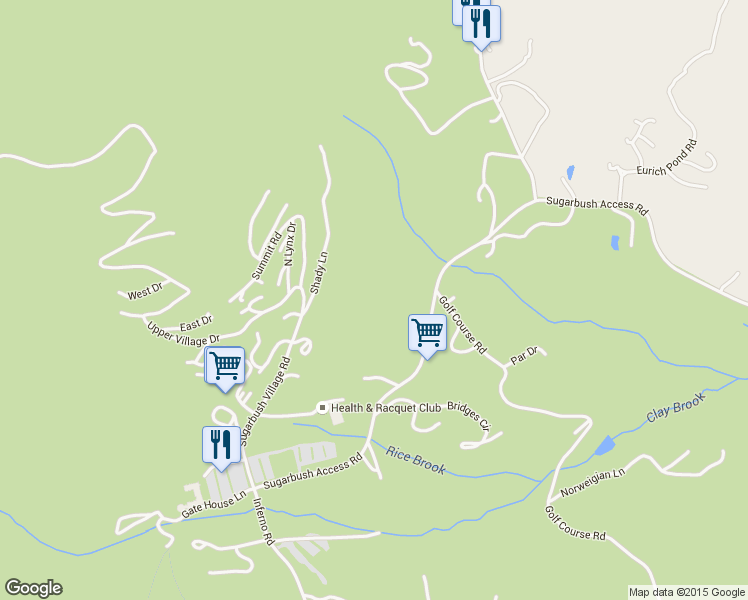 map of restaurants, bars, coffee shops, grocery stores, and more near 58 Colony Road Extension in Warren