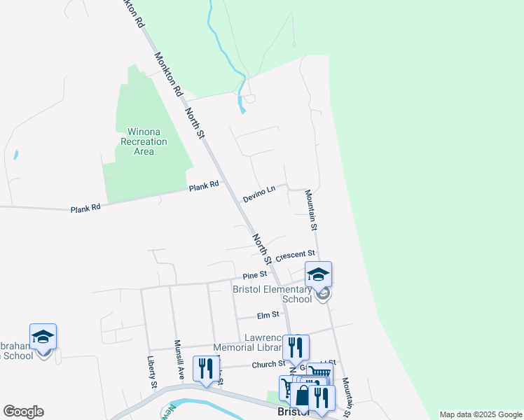 map of restaurants, bars, coffee shops, grocery stores, and more near 98 North Street in Bristol
