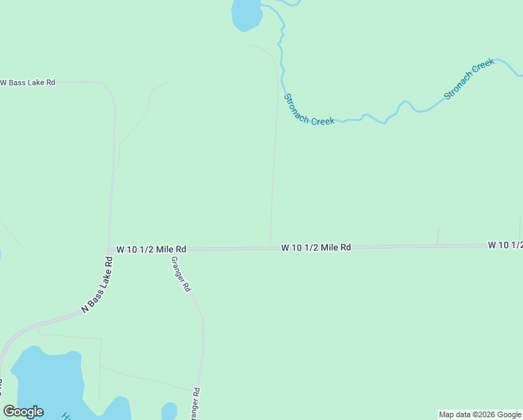 map of restaurants, bars, coffee shops, grocery stores, and more near 10501-11099 North Mac Road in Irons