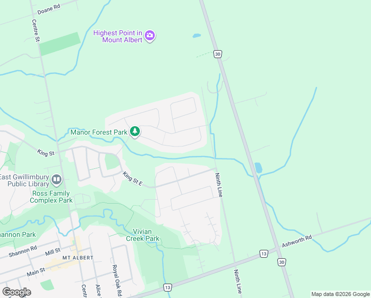 map of restaurants, bars, coffee shops, grocery stores, and more near 64 Manor Forest Road in Mount Albert