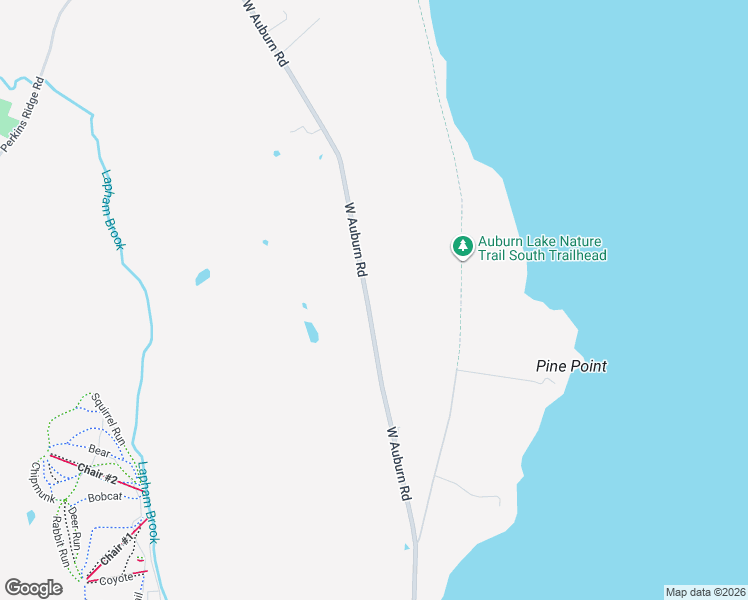 map of restaurants, bars, coffee shops, grocery stores, and more near 375 West Auburn Road in Auburn