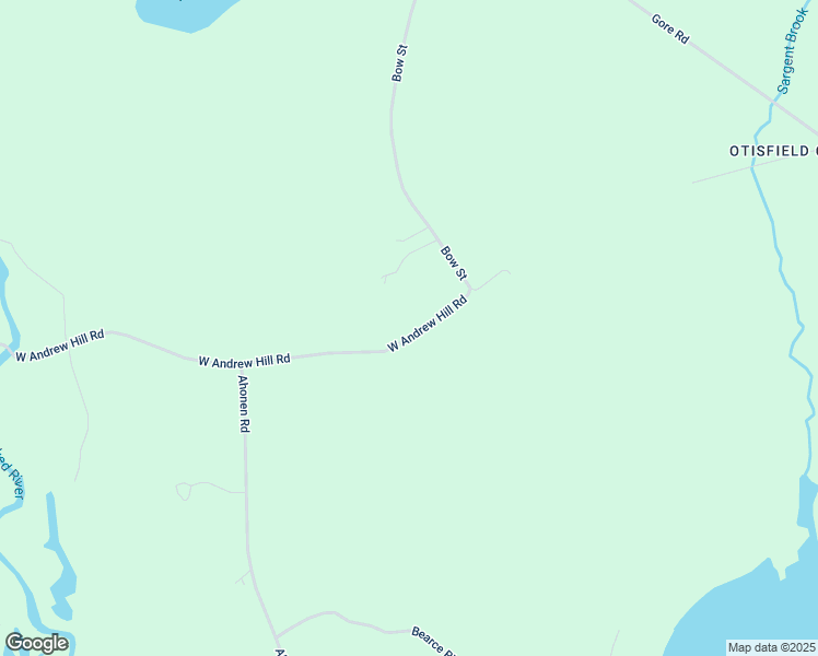 map of restaurants, bars, coffee shops, grocery stores, and more near 2-50 West Andrews Hill Road in Otisfield