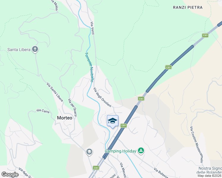 map of restaurants, bars, coffee shops, grocery stores, and more near 68 Via degli Orsolani in Loano