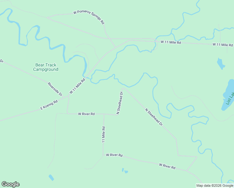 map of restaurants, bars, coffee shops, grocery stores, and more near 10368 West River Road in Irons