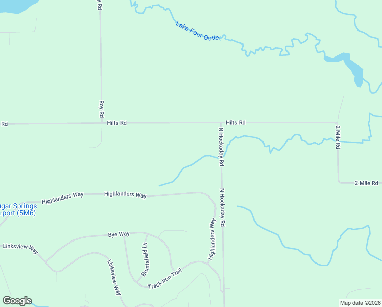 map of restaurants, bars, coffee shops, grocery stores, and more near 1625 Hilts Road in Gladwin