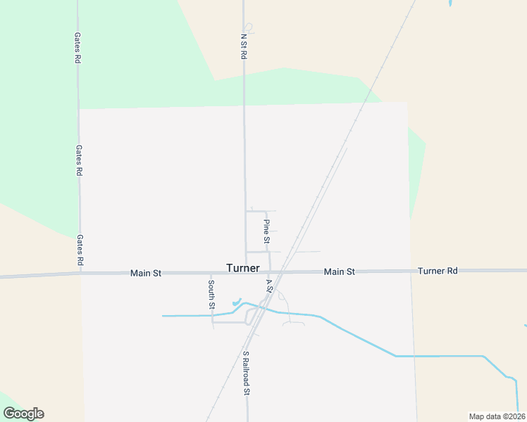 map of restaurants, bars, coffee shops, grocery stores, and more near 1-117 3rd Street in Turner