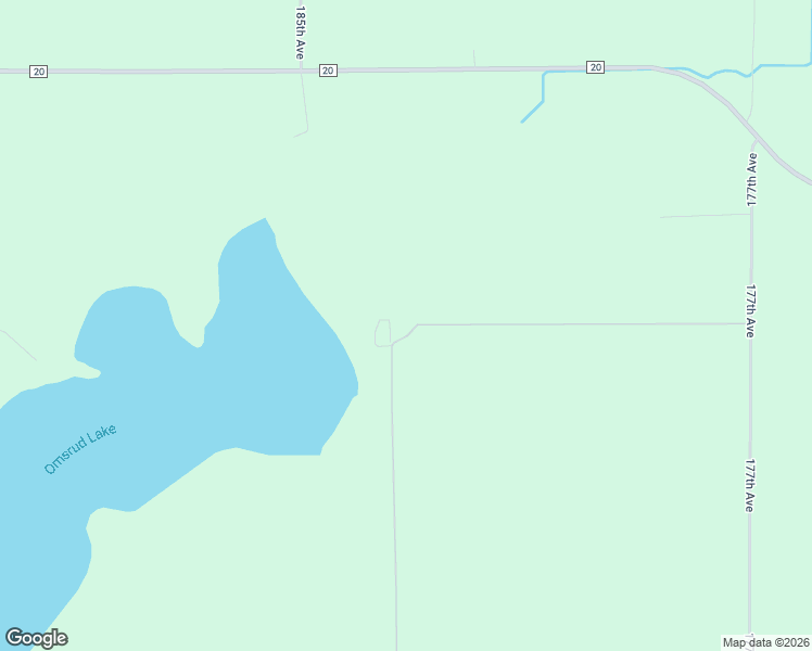 map of restaurants, bars, coffee shops, grocery stores, and more near 18396 125th Street in Hanska