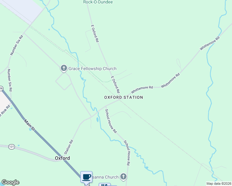 map of restaurants, bars, coffee shops, grocery stores, and more near 104 Station Road in Oxford