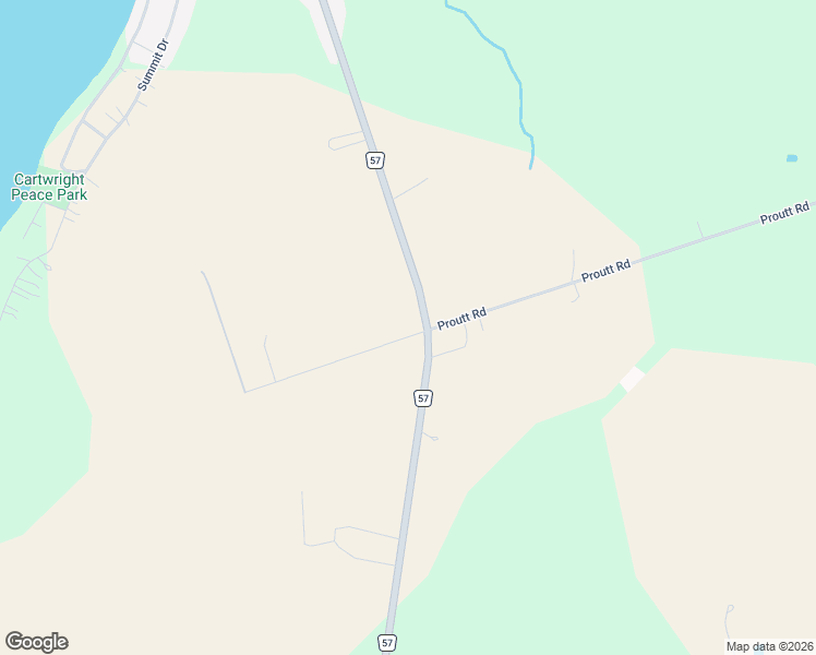 map of restaurants, bars, coffee shops, grocery stores, and more near 3591 Proutt Road in Nestleton Station